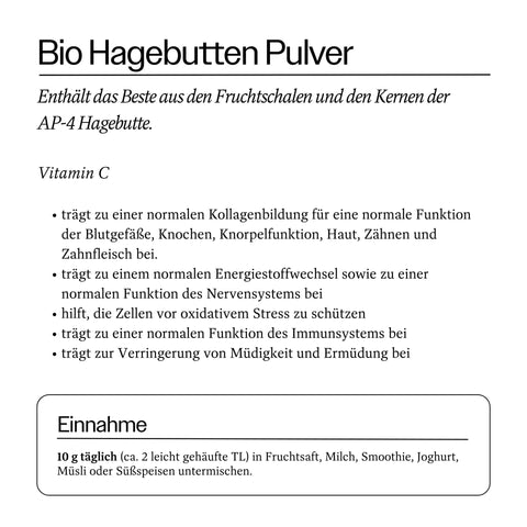 Raab Vitalfood Bio Hagebutten Pulver Bio 150g
