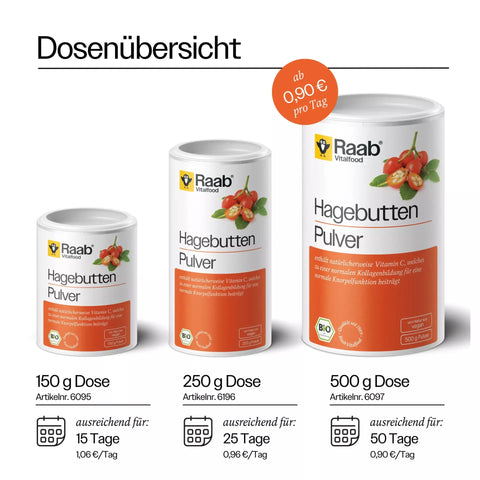 Raab Vitalfood Bio Hagebutten Pulver Bio 150g