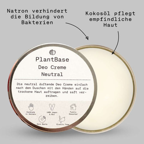 PlantBase Deo Creme Neutral Bio 50ml