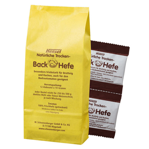 Hensel Natürliche Trocken-Back-Hefe 1 Btl à 12 Pck = 120 g
