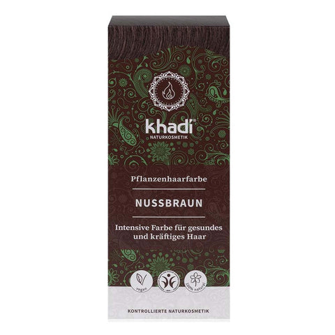 khadi Pflanzenhaarfarbe Nussbraun Bio 100g