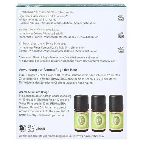 Primavera Geschenk-Set Duftende Waldkraft 3x5ml