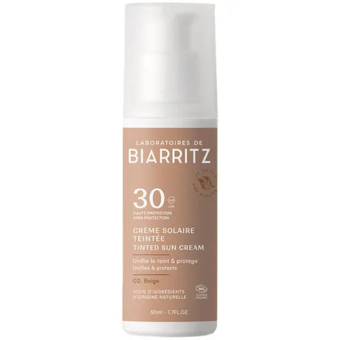 Laboratoires de Biarritz Getönte Sonnencreme LSF 30 Beige Bio 50ml