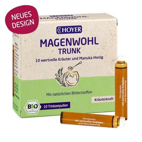 Hoyer Magenwohl Trunk 10 wertvolle Kräuter und Manuka Honig Bio 10x10ml