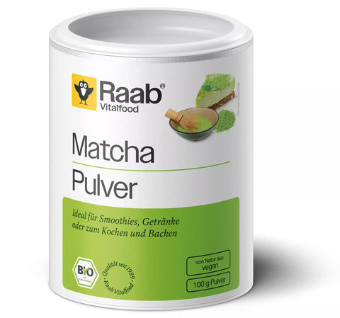 Raab Vitalfood Matcha Basic Grünteepulver Dose Bio 100g