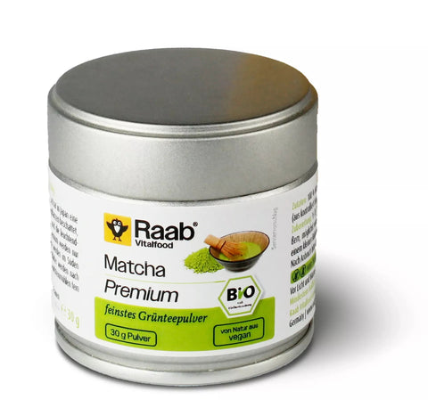 Raab Vitalfood Matcha premium Grünteepulver Bio 30g