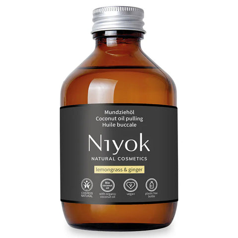 Niyok Mundziehöl aus Kokosöl - Zitronengras & Ingwer Bio 200ml