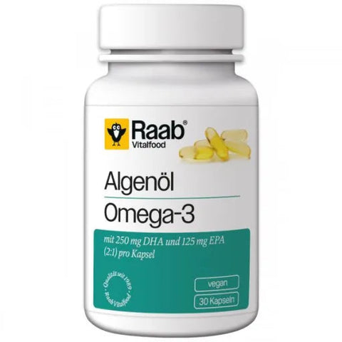 Raab Vitalfood Algenöl Omega 3 Kapseln Bio 35,5g
