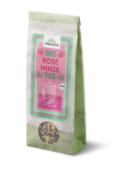 Herbaria Bio Tee Rose Minze 20g