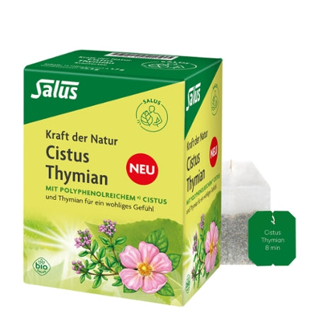 Salus Kraft der Natur Cistus Thymian Tee Bio 15 Filterbeutel