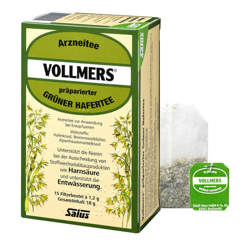 Salus Vollmers Grüner Hafertee – 15 Filterbeutel (1,2g), 18g