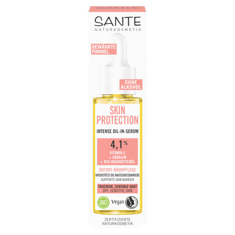 Sante Naturkosmetik Skin Protection Intense Serum mit Vitamin E Bio 30ml