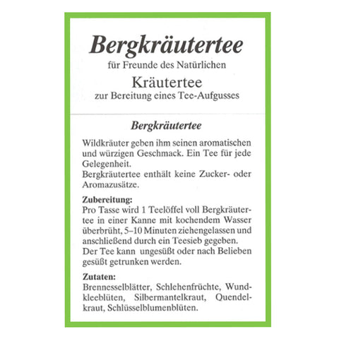 Schoenenberger Bergkräutertee 500 g