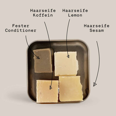 PlantBase Seifen-Testpaket Haar-Minis 90g