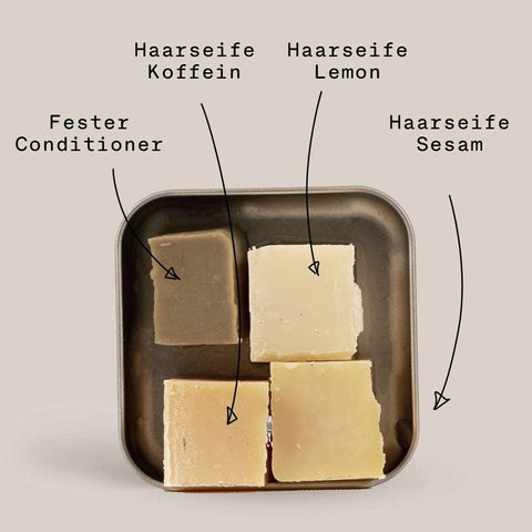 PlantBase Seifen-Testpaket Haar-Minis 90g