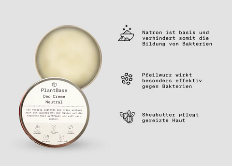 PlantBase Deo Creme Neutral Bio 50ml