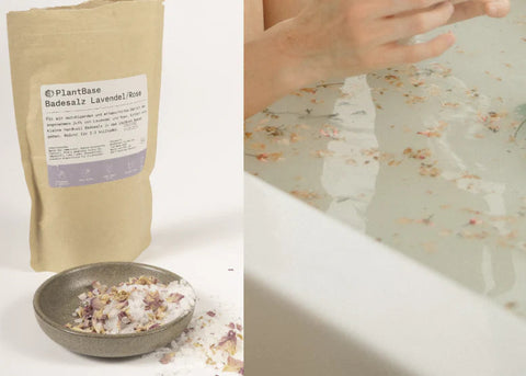 PlantBase Badesalz Lavendel/Rose Bio, 160g