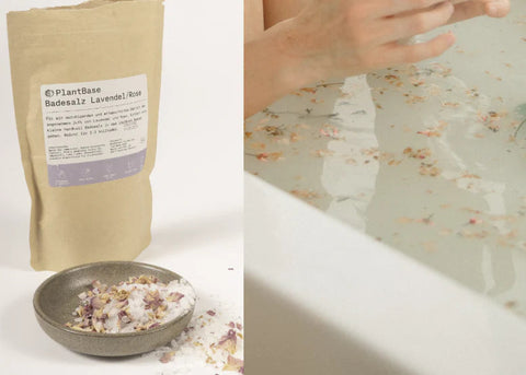 PlantBase Badesalz Lavendel/Rose Bio, 160g