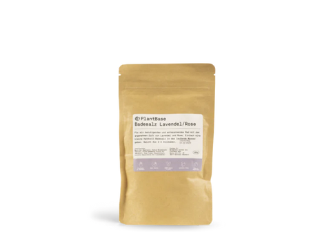 PlantBase Badesalz Lavendel/Rose Bio, 160g