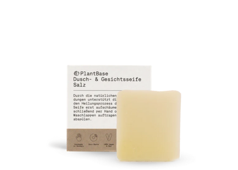 PlantBase Dusch- & Gesichtsseife Salz 100g