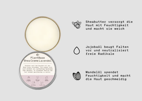 PlantBase Shea Creme Lavendel Bio 50ml