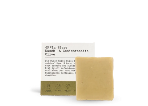 PlantBase Dusch- & Gesichtsseife Olive 100g