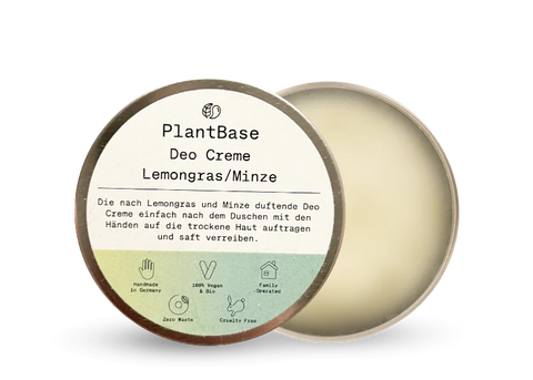 PlantBase Deo Creme Lemongrass/ Minze Bio 50ml