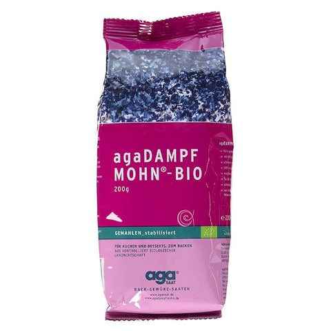 agaSAAT® Dampfmohn Bio gemahlener Blaumohn 200g