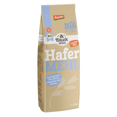 Bauck Mühle Hafermehl Vollkorn 350g Demeter - glutenfrei