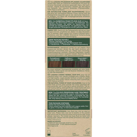 Logona Pflegende Pflanzen-Haarfarbe Pulver Kastanienbraun Bio, 100g
