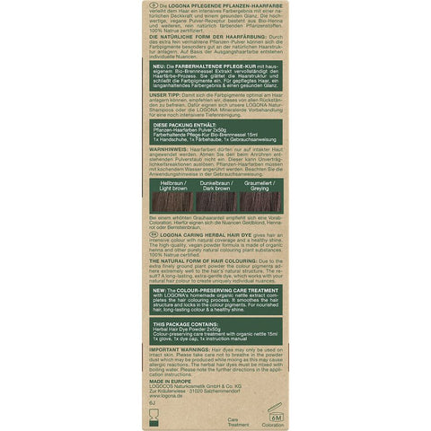 Logona Pflanzen-Haarfarbe Pulver Kaffeebraun Bio, 100g