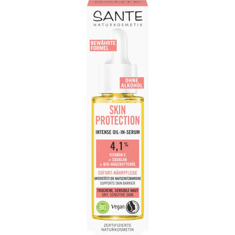 Sante Naturkosmetik Skin Protection Intense Serum mit Vitamin E Bio 30ml