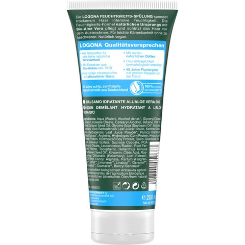 Logona Feuchtigkeits-Spülung Bio-Aloe Vera, 200ml