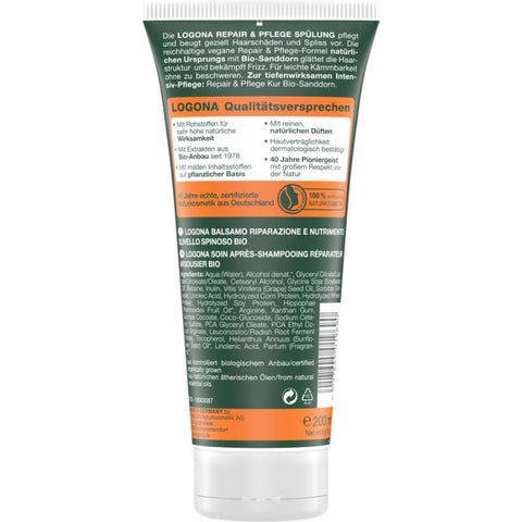 Logona Repair & Pflege Spülung Bio-Sanddorn, 200 ml