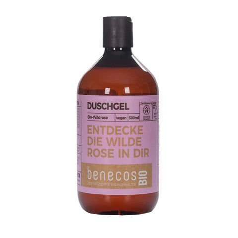 benecos  ENTDECKE DIE WILDE ROSE IN DIR Duschgel Bio-Wildrose 500ml
