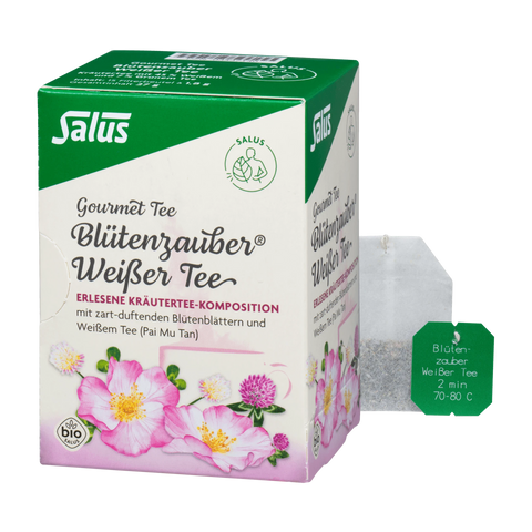 Salus Gourmet Blütenzauber Weißer Tee Bio 15 Filterbeutel