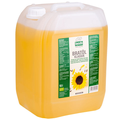 BYODO Bio Bratöl Klassik 10l aus Sonnenblumenkernen