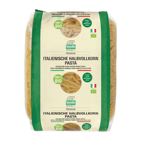 Byodo Italienische Halbvollkorn Pasta Penne 5kg