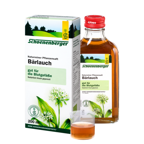 Schoenenberger Bärlauch, Naturreiner Pflanzensaft (Bio) 200ml
