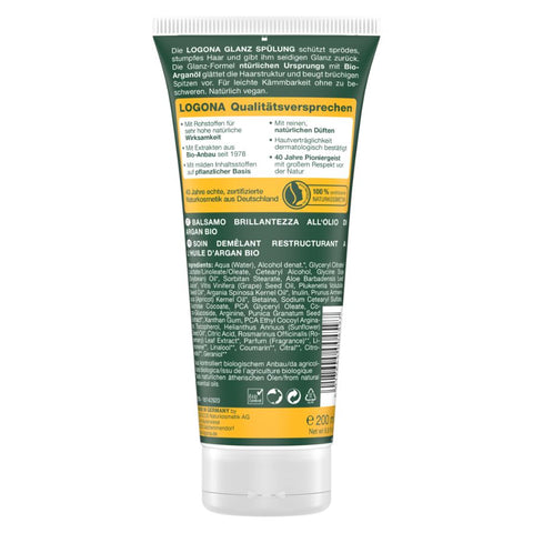 Logona Glanz Spülung Bio-Arganöl, 200ml
