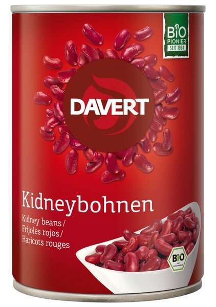 DAVERT Kidneybohnen Bio 400g Dose