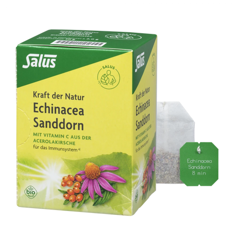 Salus Kraft der Natur Echinacea Sanddorn Kräuter-Früchtetee Bio 15 Filterbeutel
