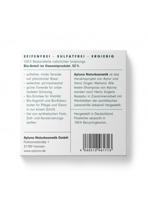Ayluna Festes Shampoo Für Jeden Tag Bio 60g
