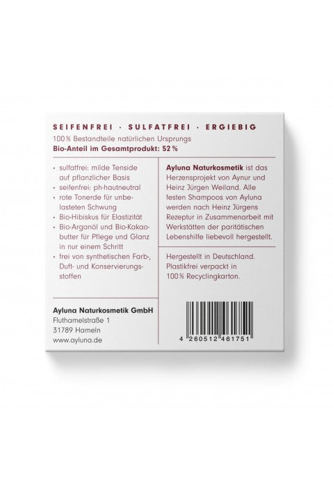 Ayluna Festes Shampoo  Für Trockenes Bio 60g