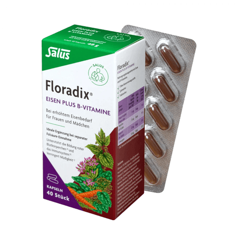 Salus Floradix Eisen plus B-Vitamine (40 Kapseln)