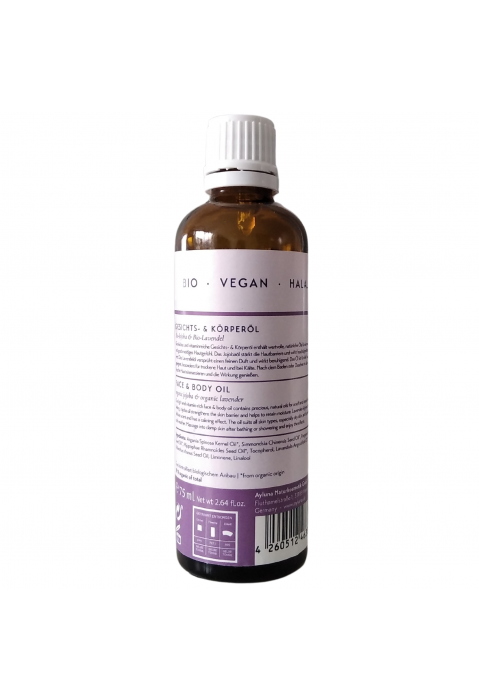 Ayluna Gesichts- & Körperöl Bio – Jojoba & Lavendel, Bio 75ml