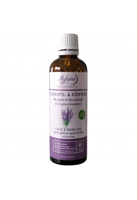 Ayluna Gesichts- & Körperöl Bio – Jojoba & Lavendel, Bio 75ml