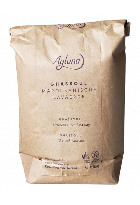 Ayluna Ghassoul – Marokkanische Lavaerde zur traditionellen Reinigung 1500 g