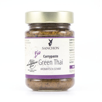 Sanchon Green Thai Currypaste 190 g Bio