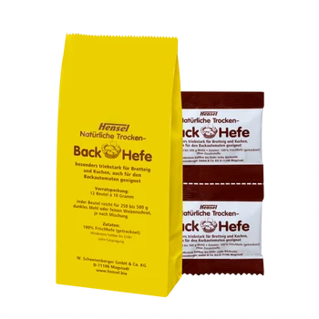 Hensel Natürliche Trocken-Back-Hefe 1 Btl à 12 Pck = 120 g